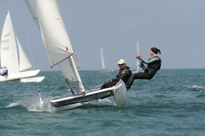 Silver duo Lloyd and Jones-Pierce (GBR) - Dart 18 Worlds 2009 and Aruba Heineken Catamaran Regatta 2009 © Steve Arkley http://www.sailshots.co.uk